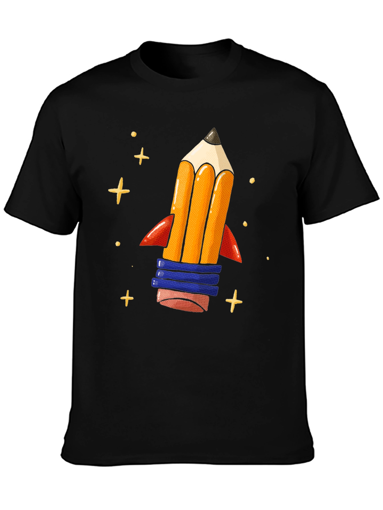 Pencil Rocket Graphic Tee - Back to School Shirt