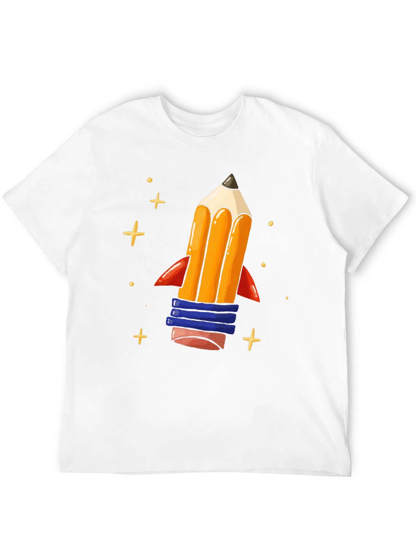 Pencil Rocket Graphic Tee - Back to School Shirt