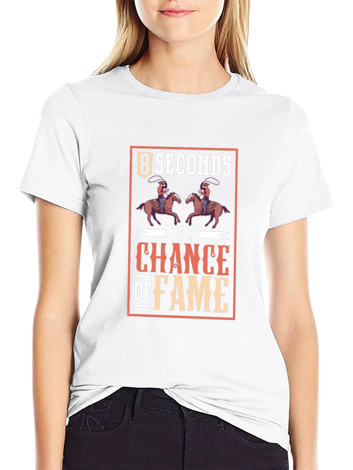 8 Seconds Chance of Fame Black T-Shirt