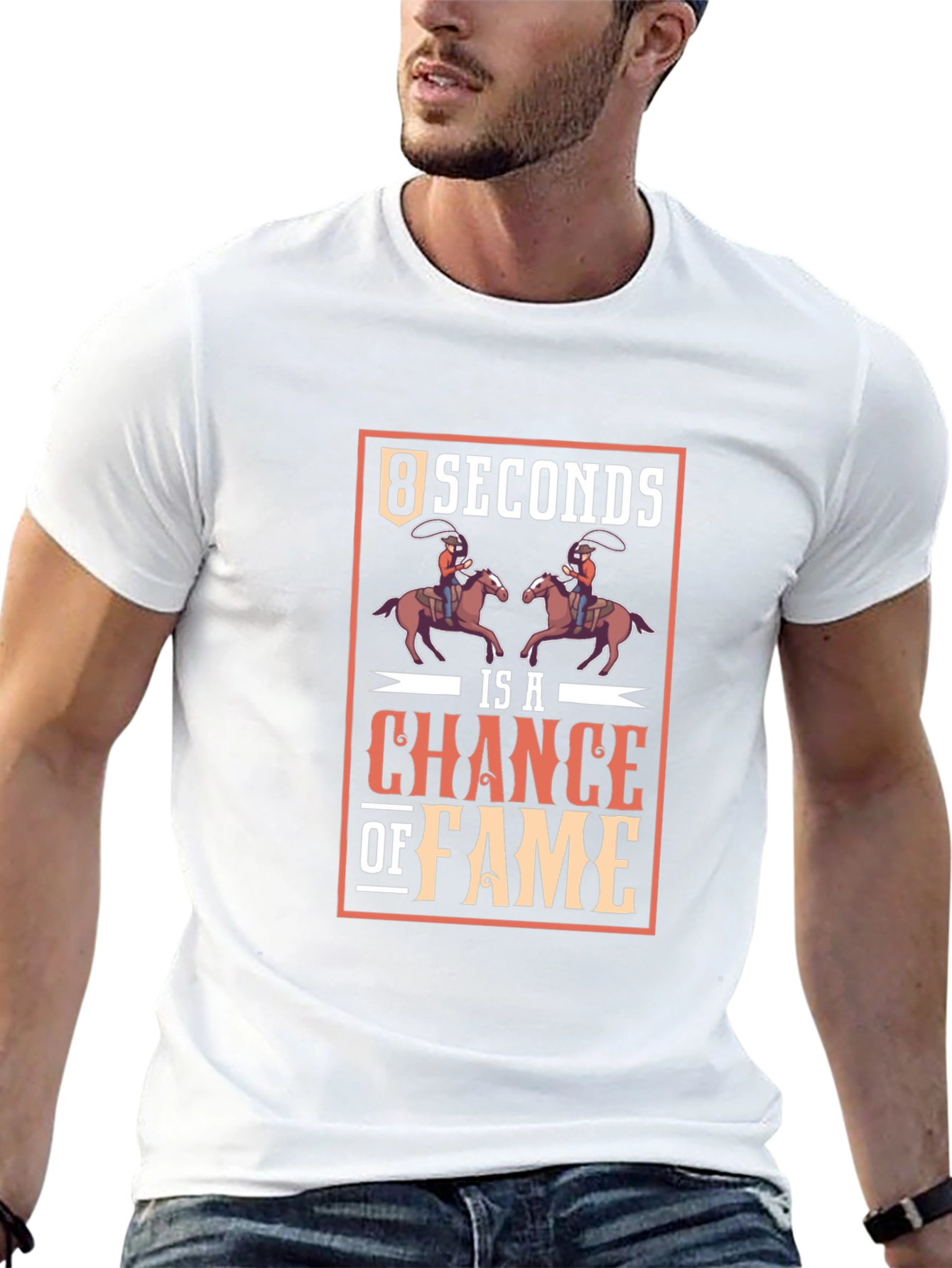 8 Seconds Chance of Fame Black T-Shirt