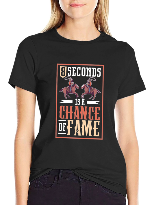 8 Seconds Chance of Fame Black T-Shirt