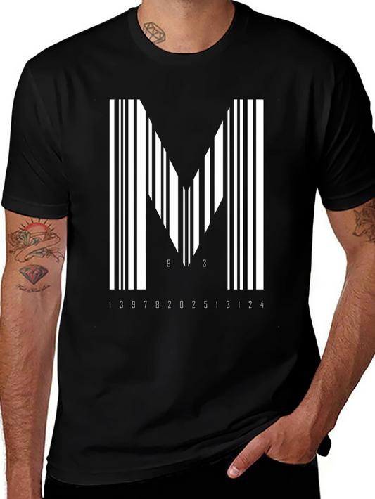 Barcode M Graphic Tee - Black