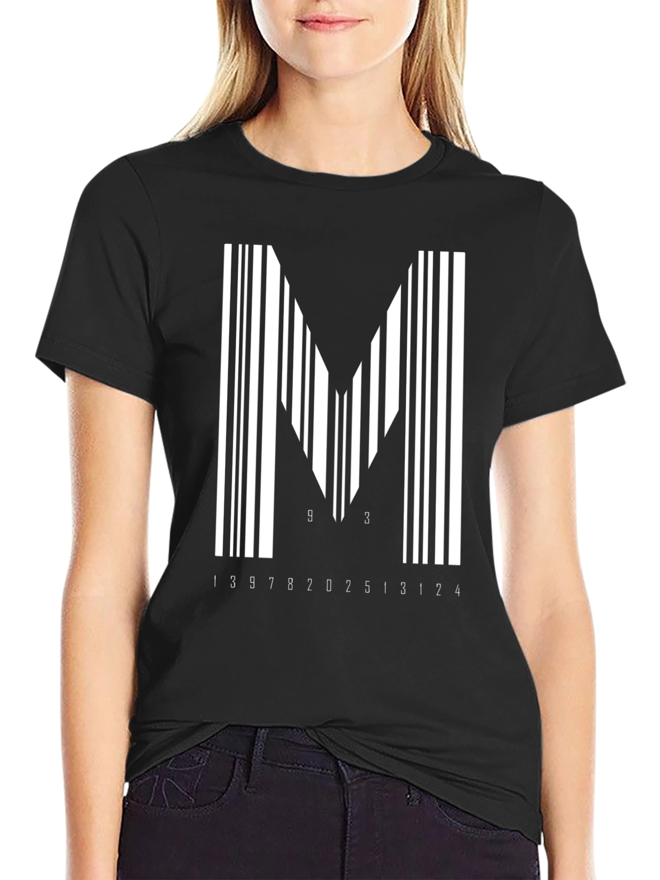 Barcode M Graphic Tee - Black