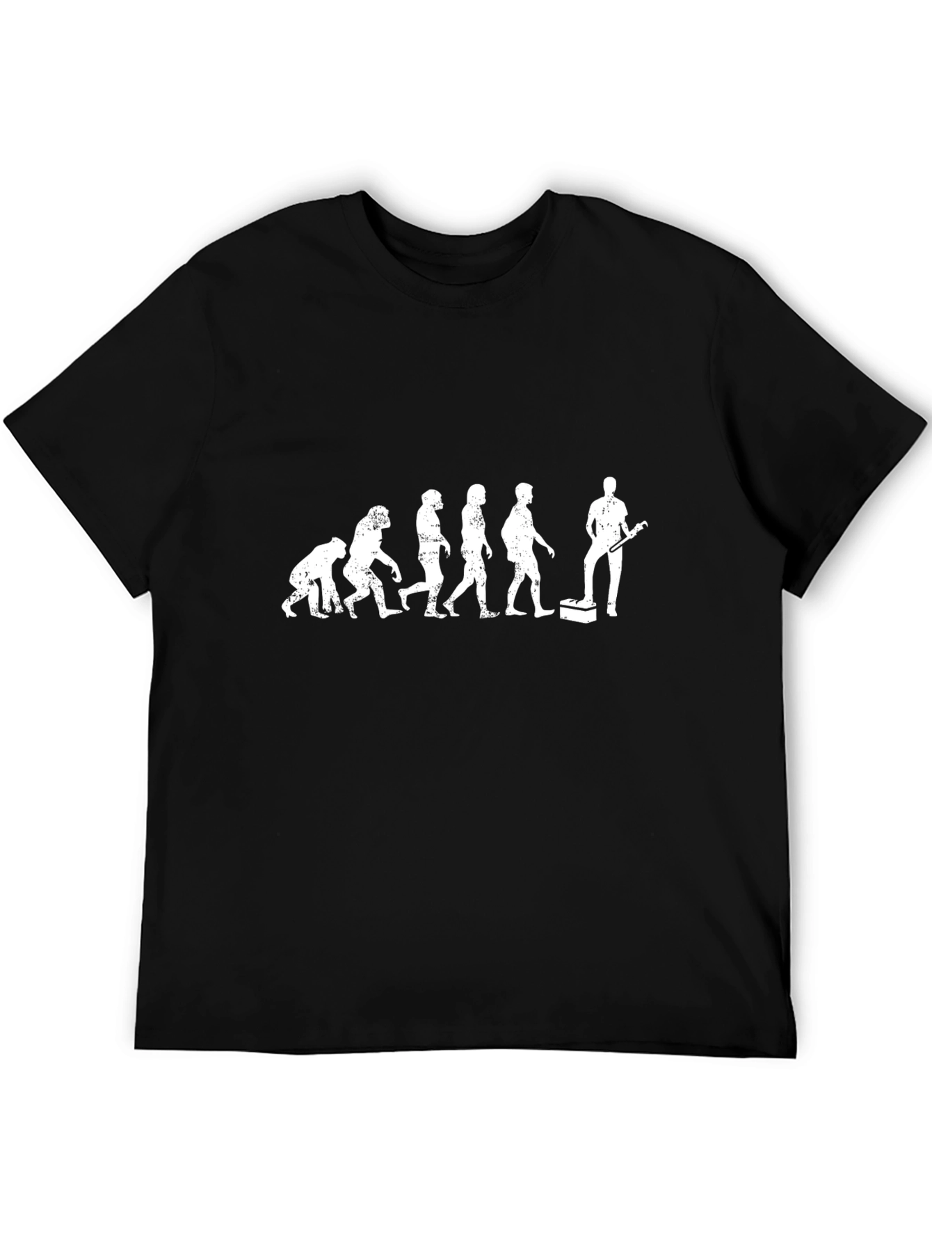 Evolution of Guitarist Black T-Shirt