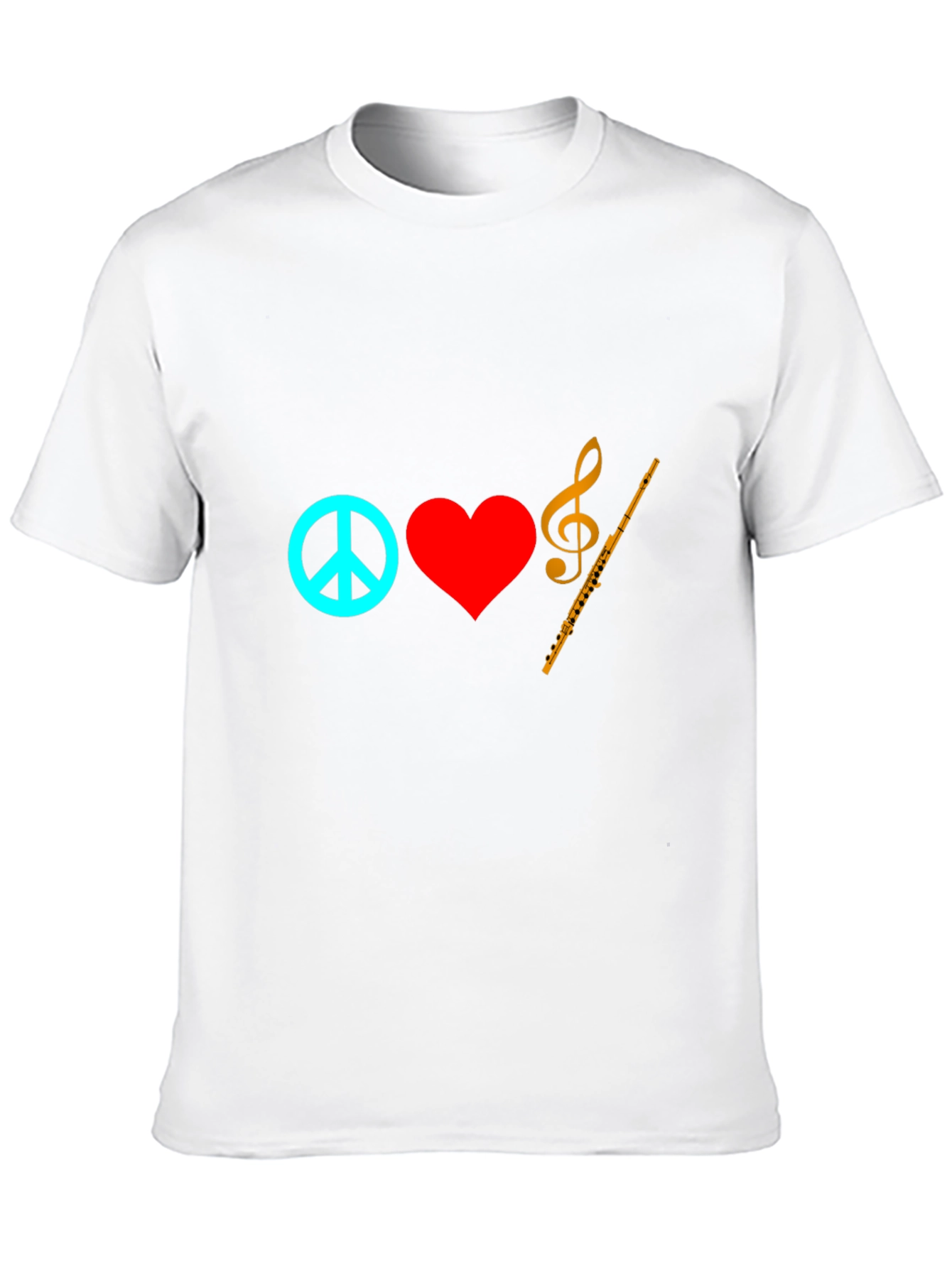 Peace Love Music T-Shirt - Soft Cotton Graphic Tee