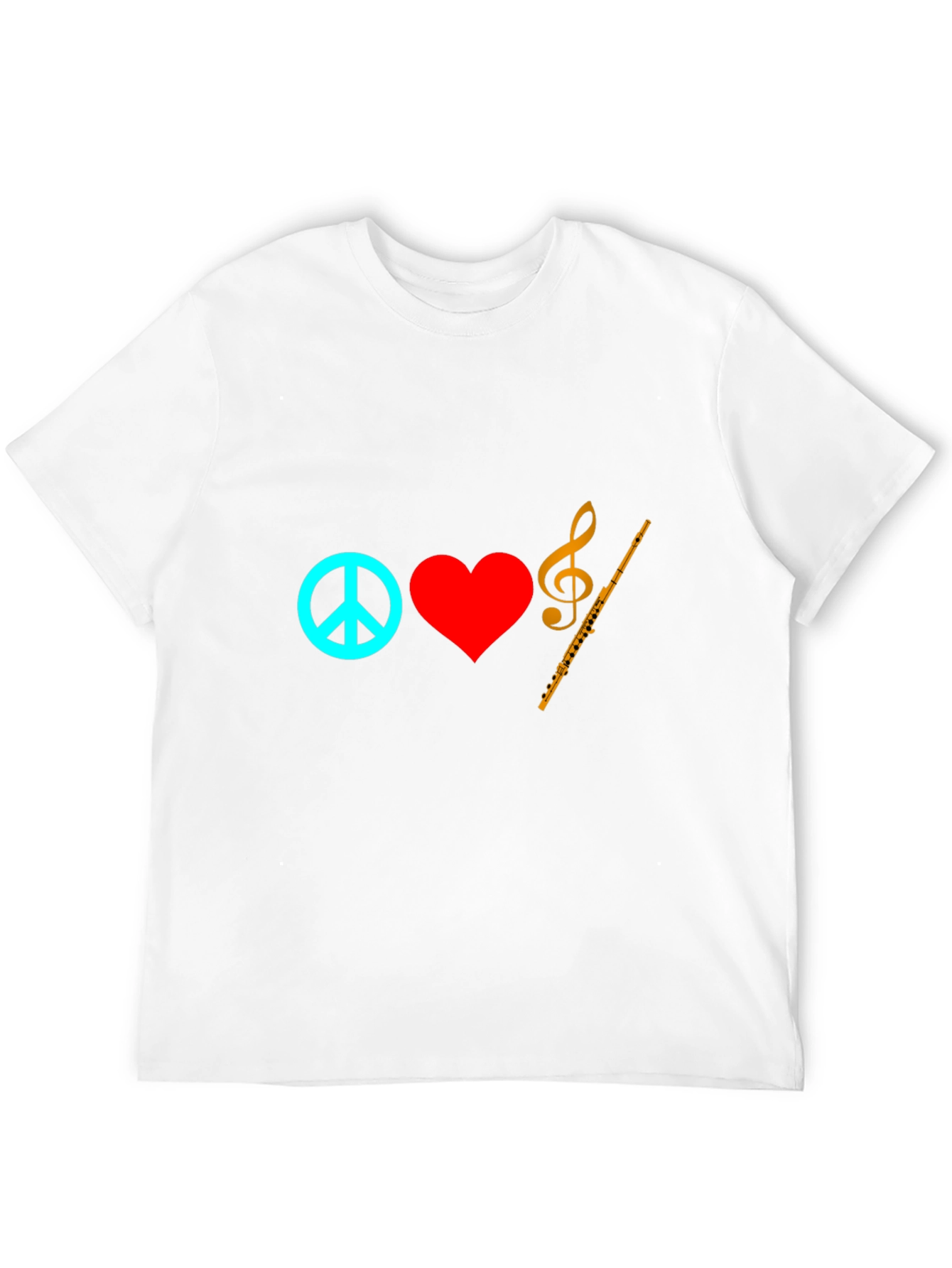Peace Love Music T-Shirt - Soft Cotton Graphic Tee