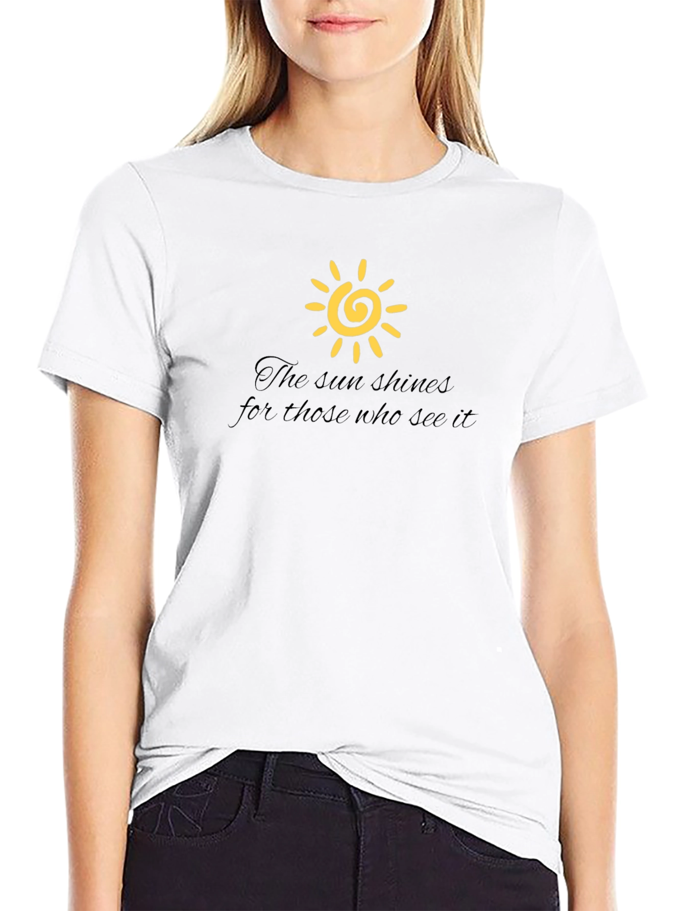 The Sun Shines Graphic Tee - Black