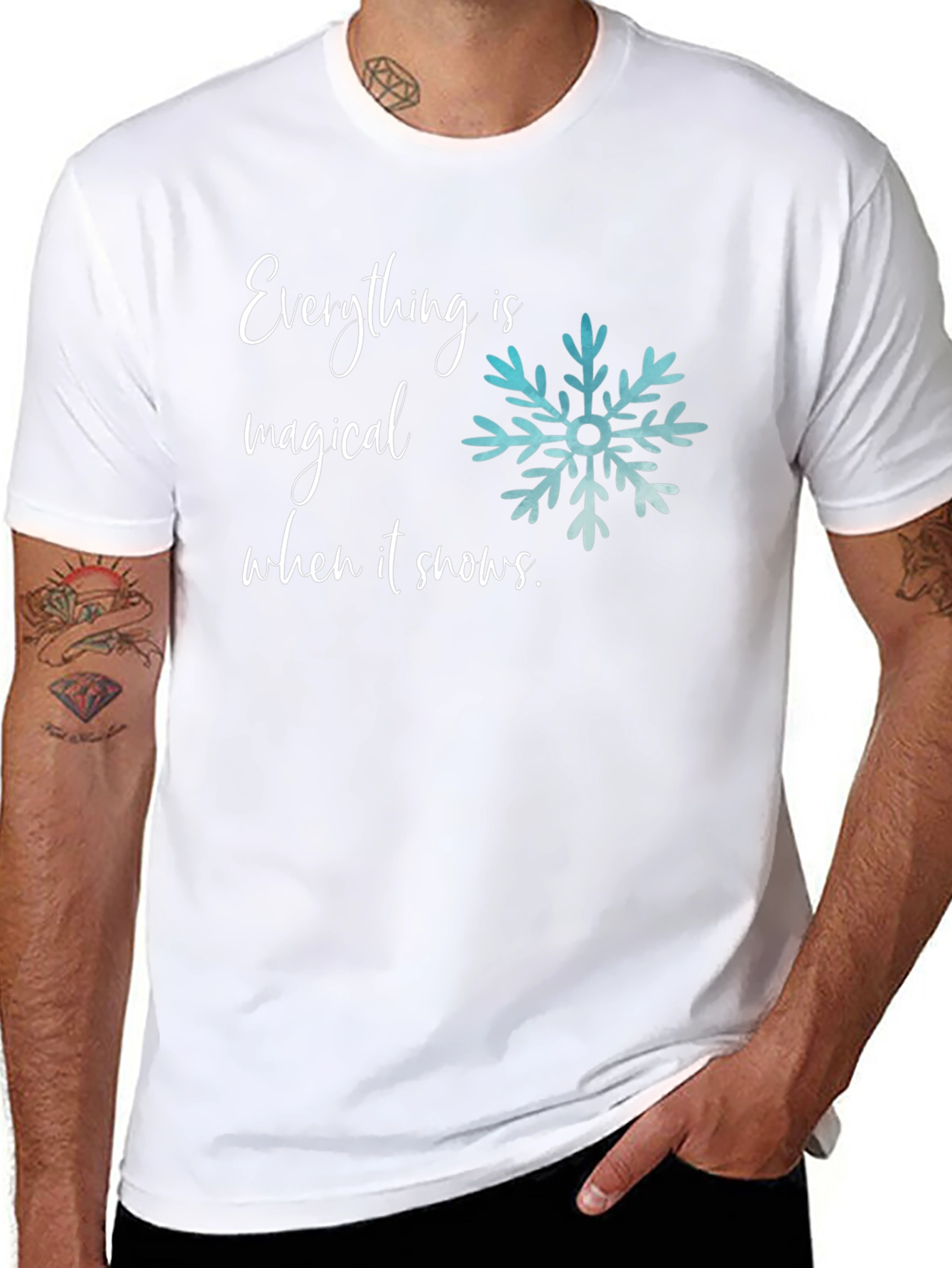 Magical Snow T-Shirt - Winter Holiday Graphic Tee