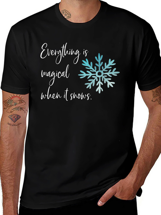 Magical Snow T-Shirt - Winter Holiday Graphic Tee