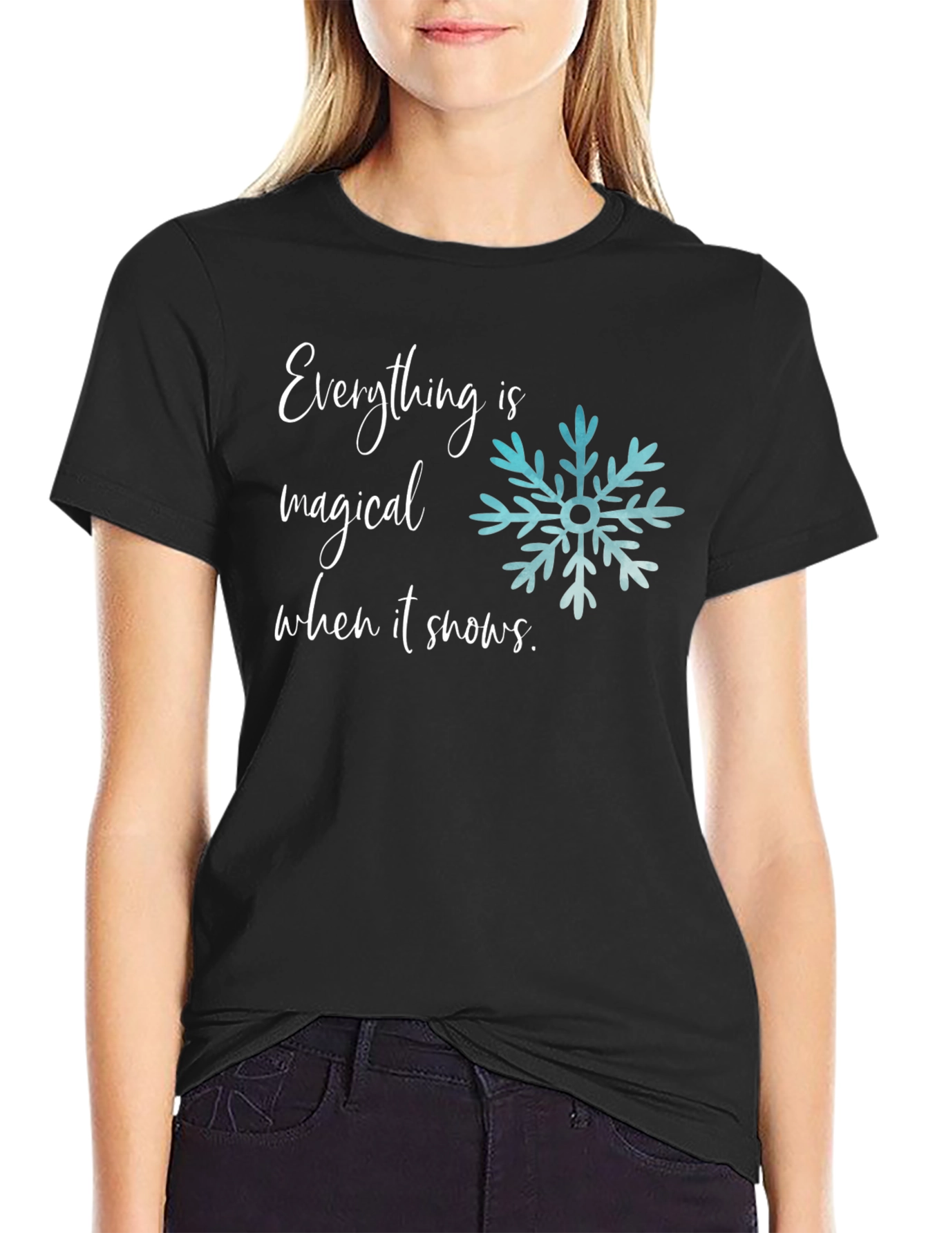 Magical Snow T-Shirt - Winter Holiday Graphic Tee