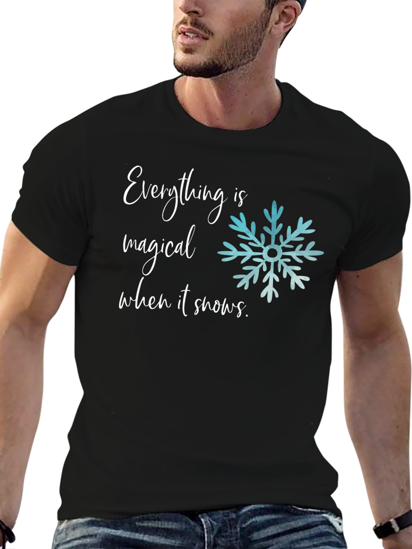 Magical Snow T-Shirt - Winter Holiday Graphic Tee