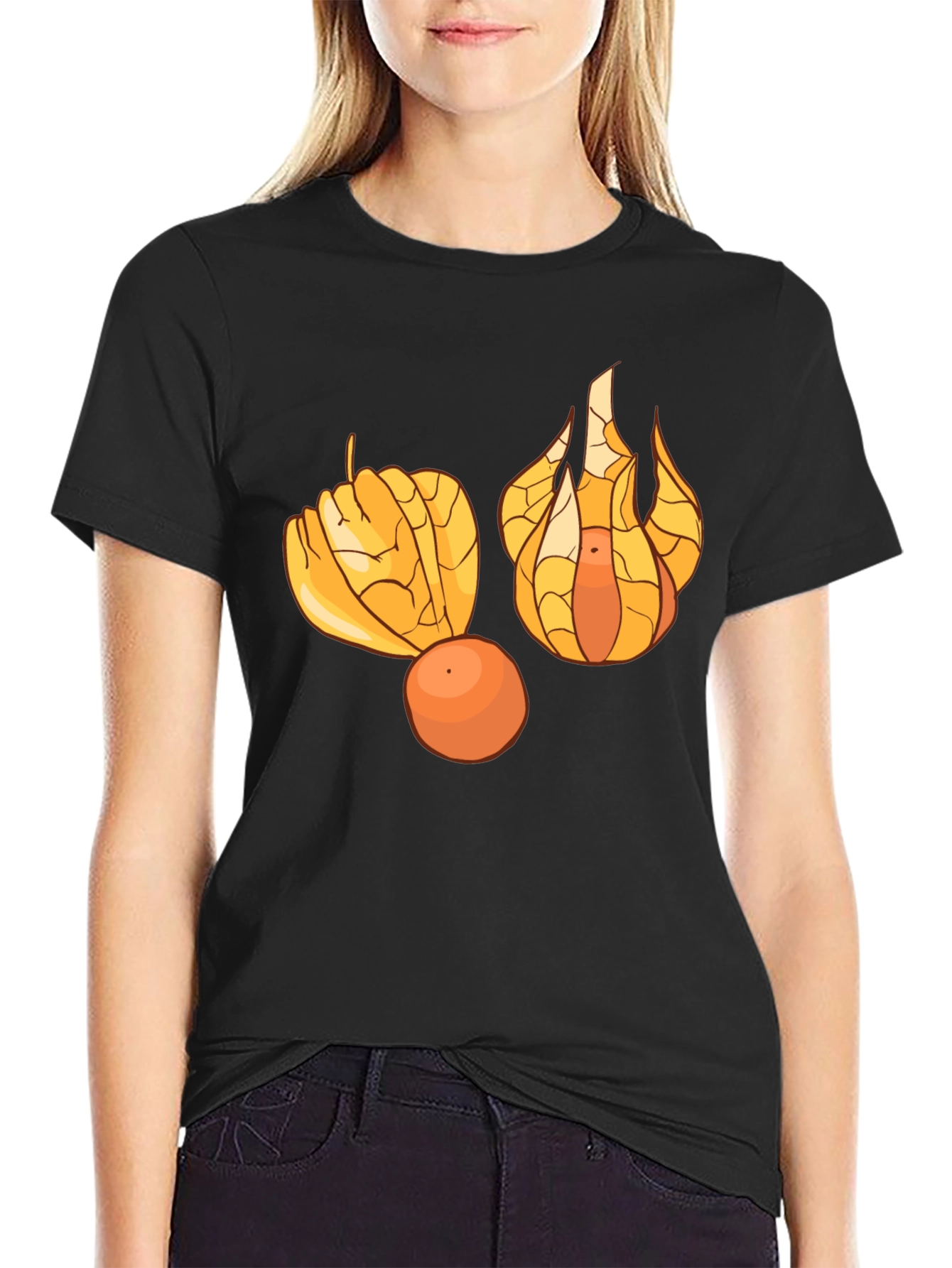 Physalis Fruit Graphic T-Shirt - Unique Design