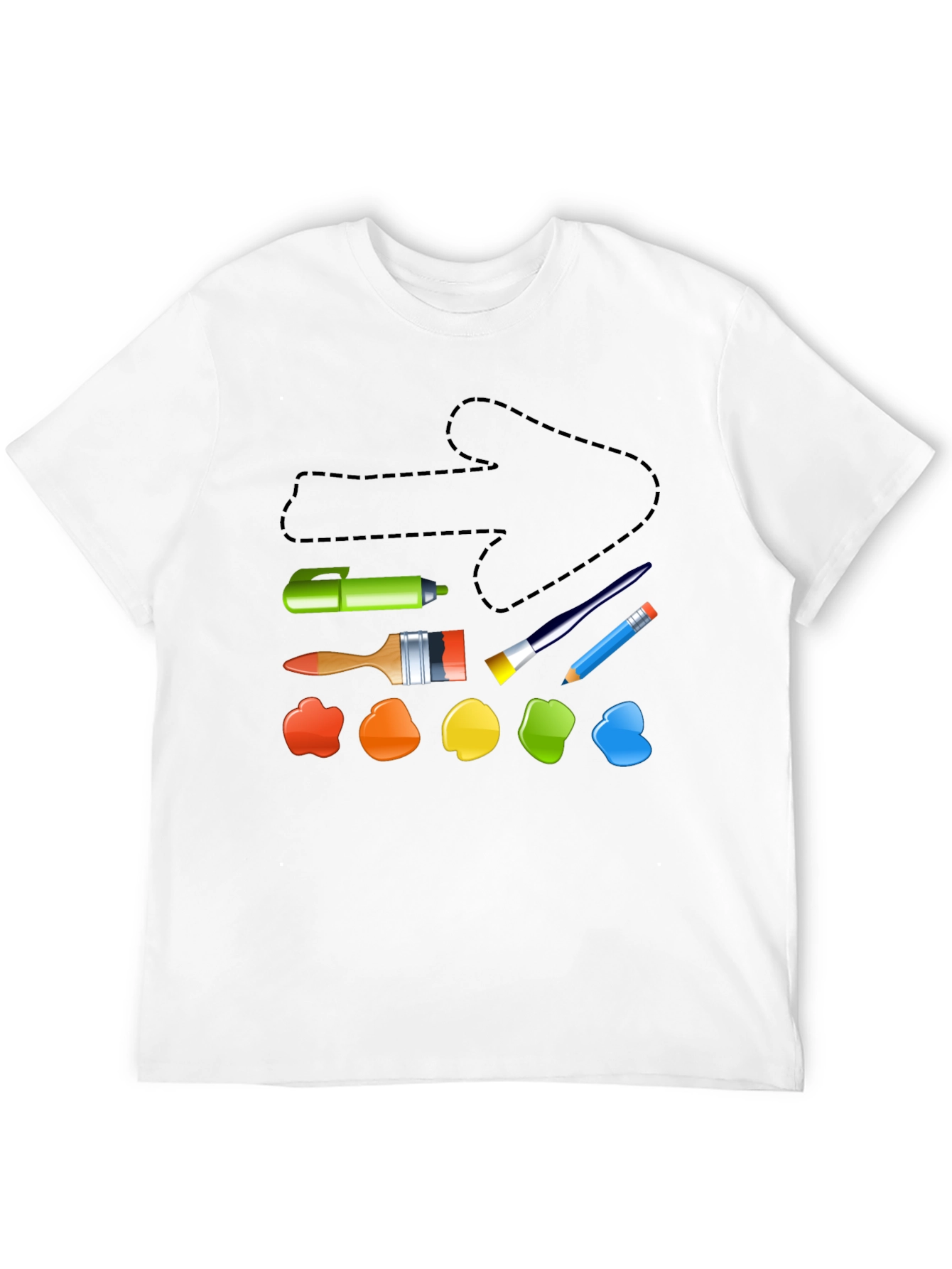 Artistic Palette Black T-Shirt