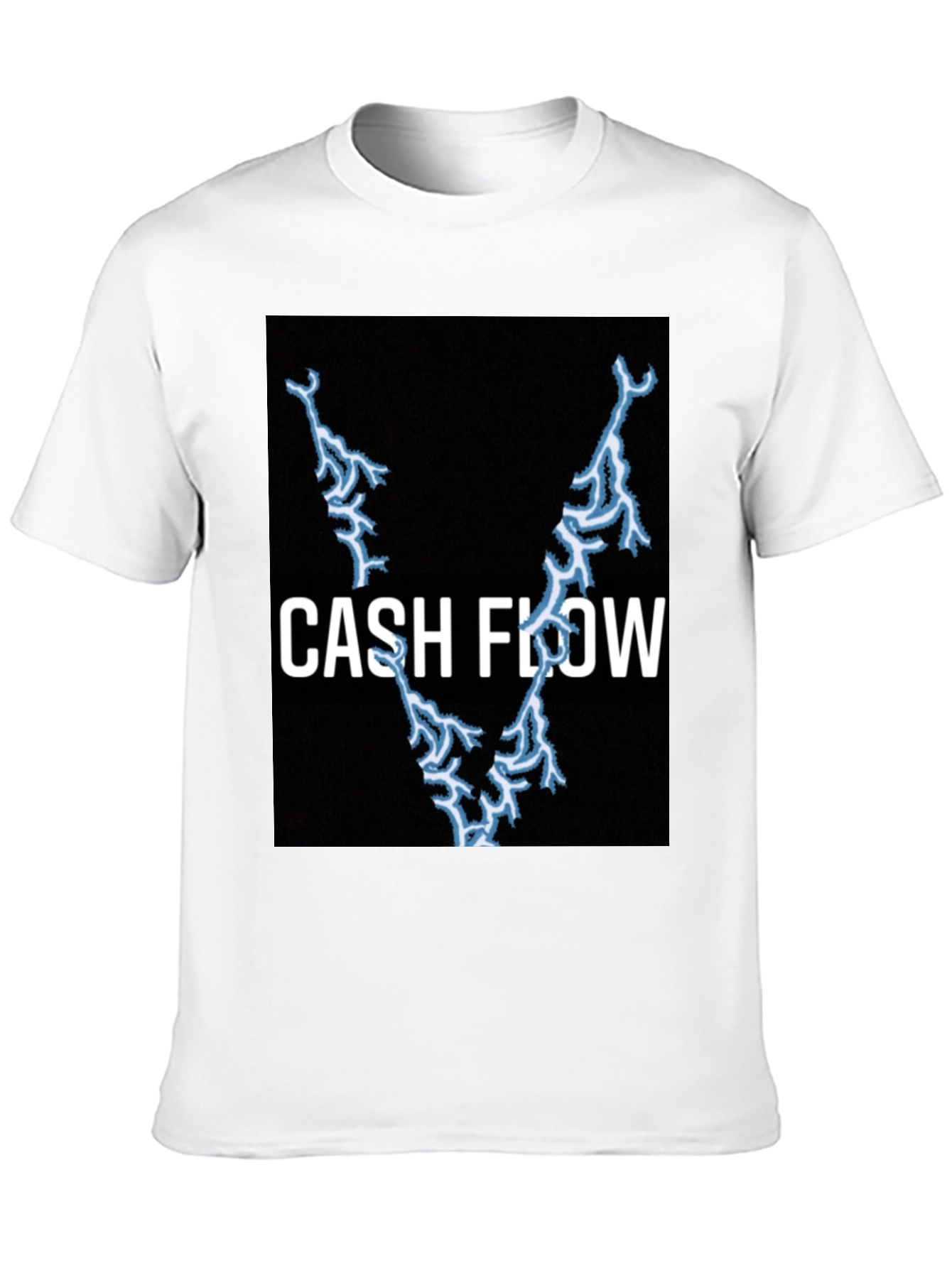 Cash Flow Lightning Bolt Black T-Shirt