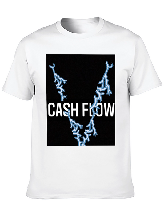 Cash Flow Lightning Bolt Black T-Shirt