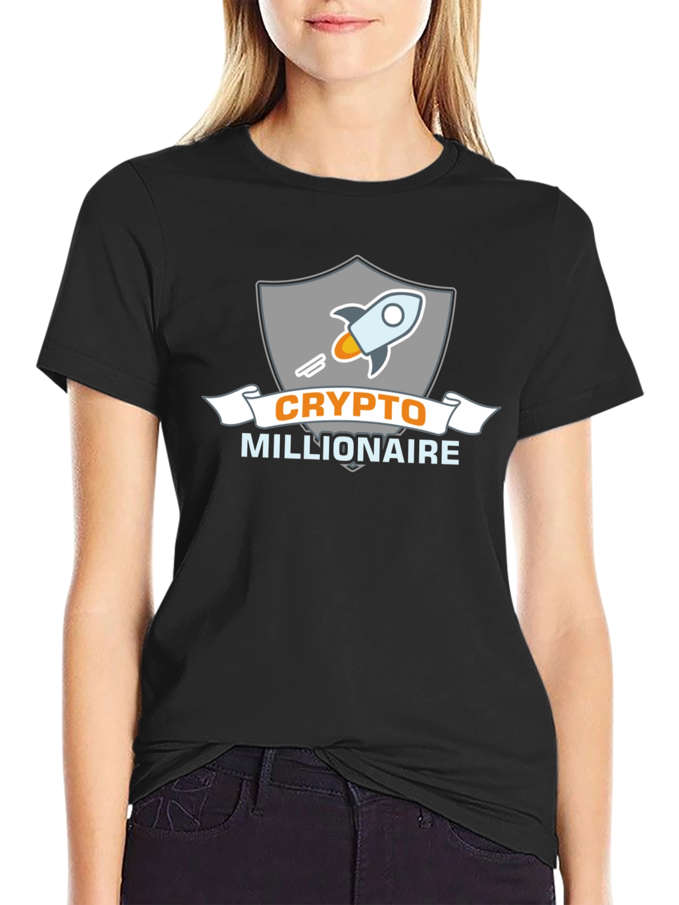 Crypto Millionaire Black T-Shirt