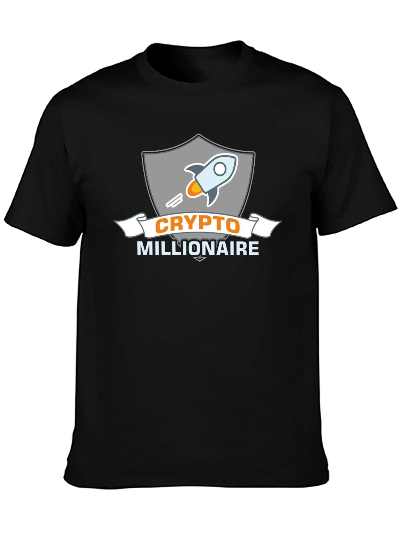 Crypto Millionaire Black T-Shirt