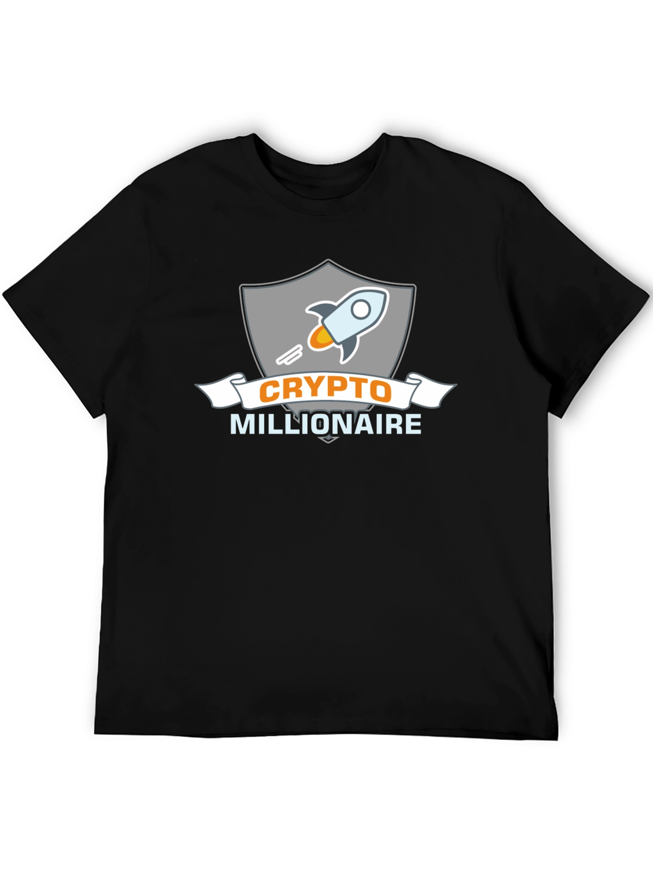 Crypto Millionaire Black T-Shirt