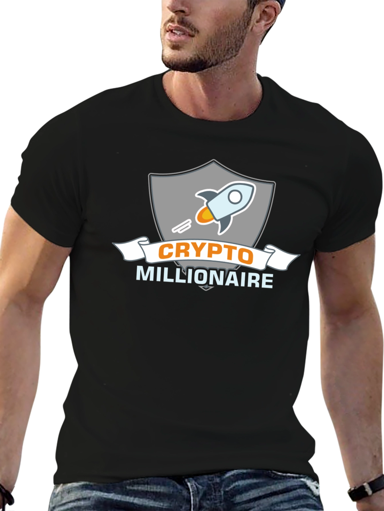 Crypto Millionaire Black T-Shirt
