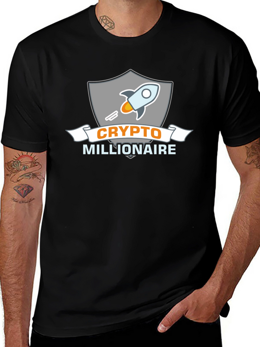 Crypto Millionaire Black T-Shirt