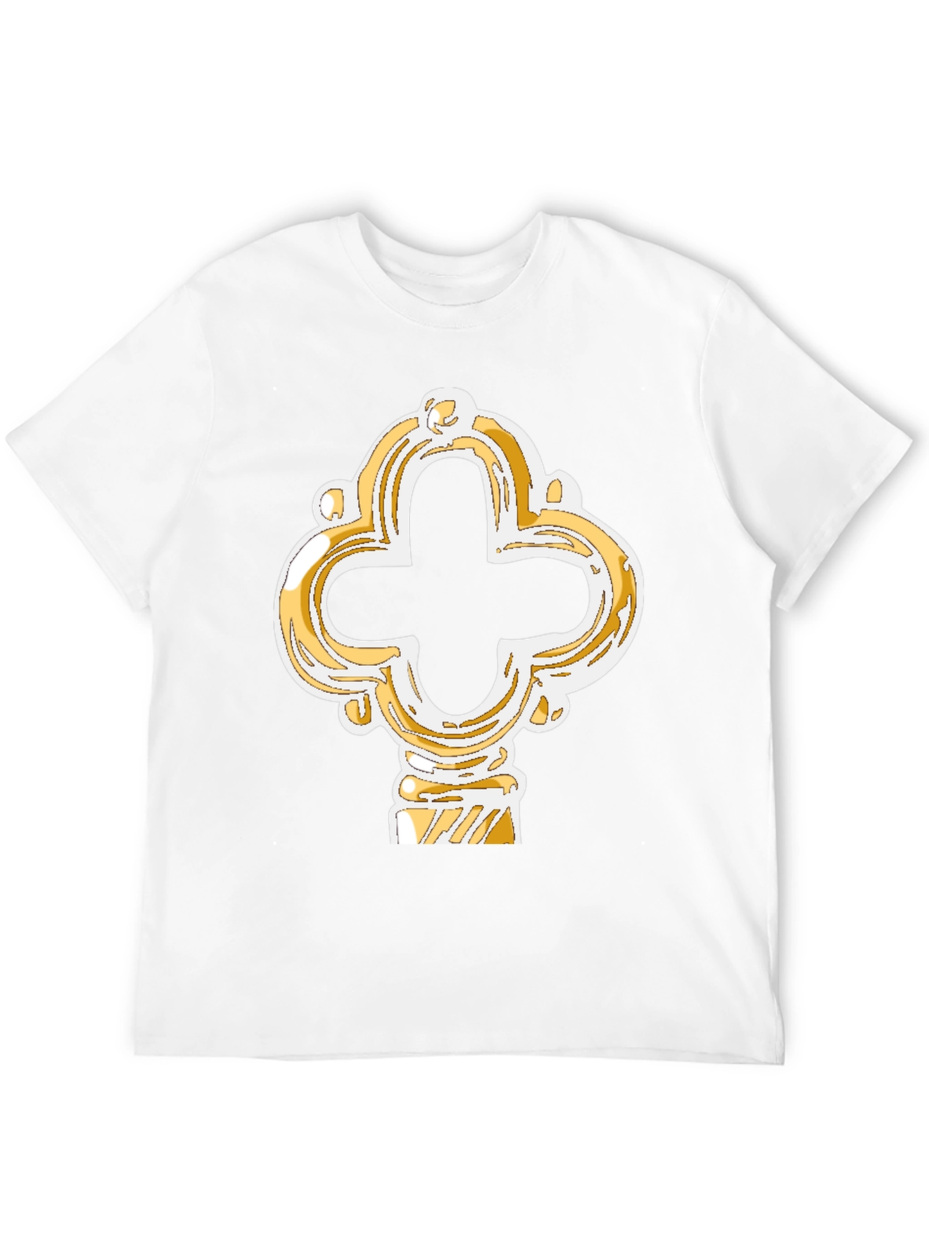Ornate Key Graphic Tee - Black