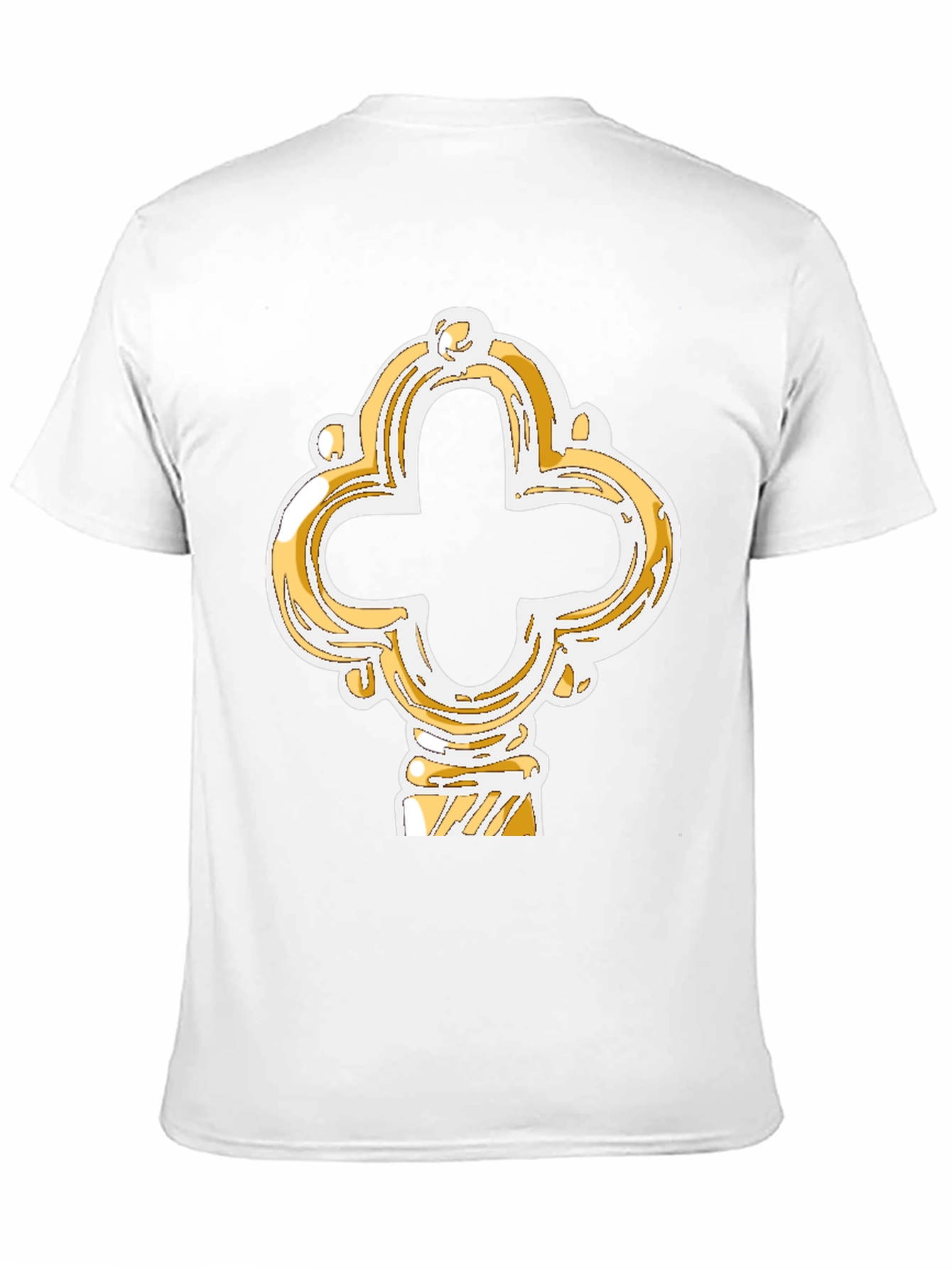 Ornate Key Graphic Tee - Black