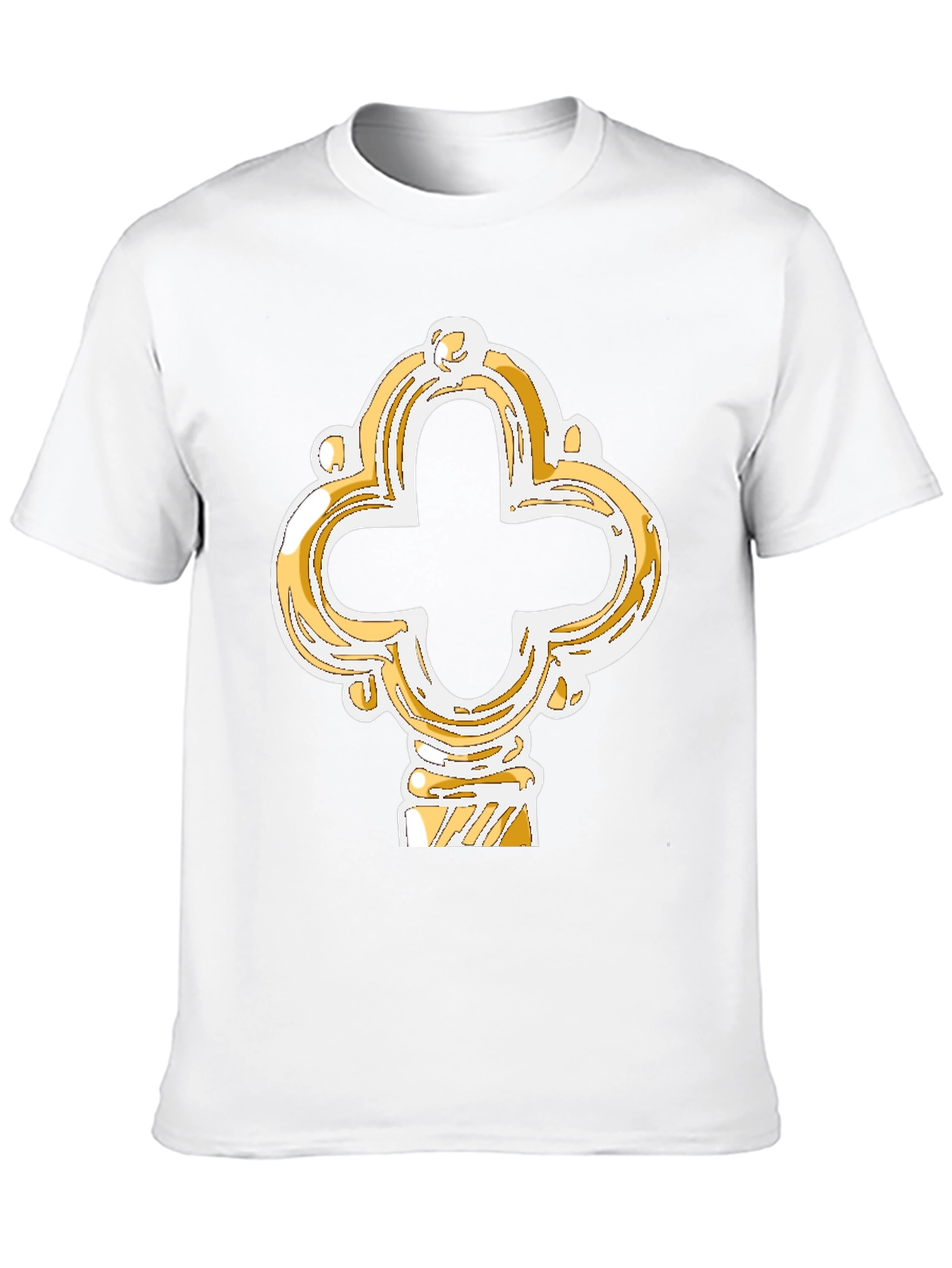 Ornate Key Graphic Tee - Black