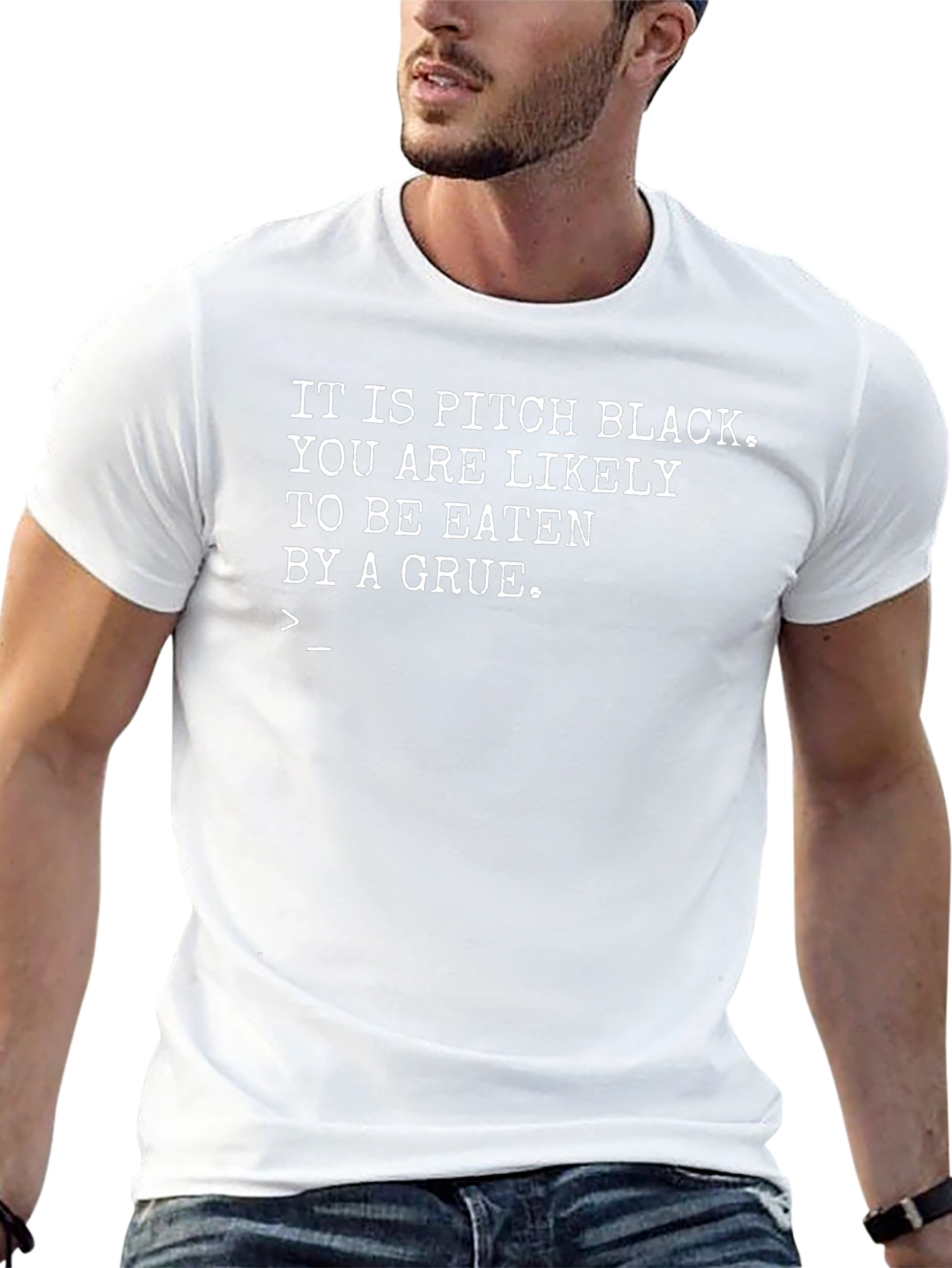 Pitch Black Grue T-Shirt - Gamer Humor Tee
