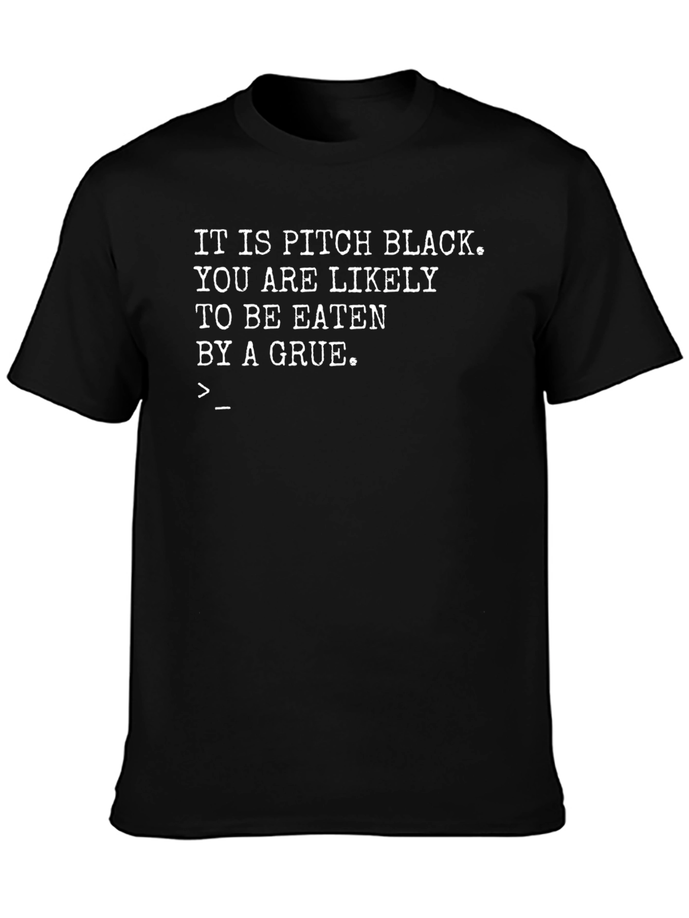Pitch Black Grue T-Shirt - Gamer Humor Tee