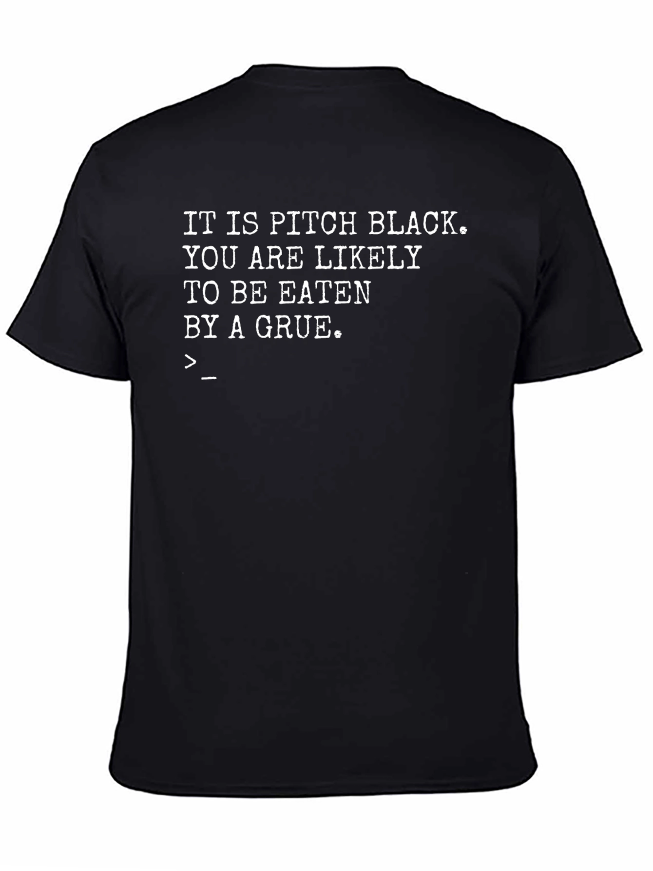 Pitch Black Grue T-Shirt - Gamer Humor Tee