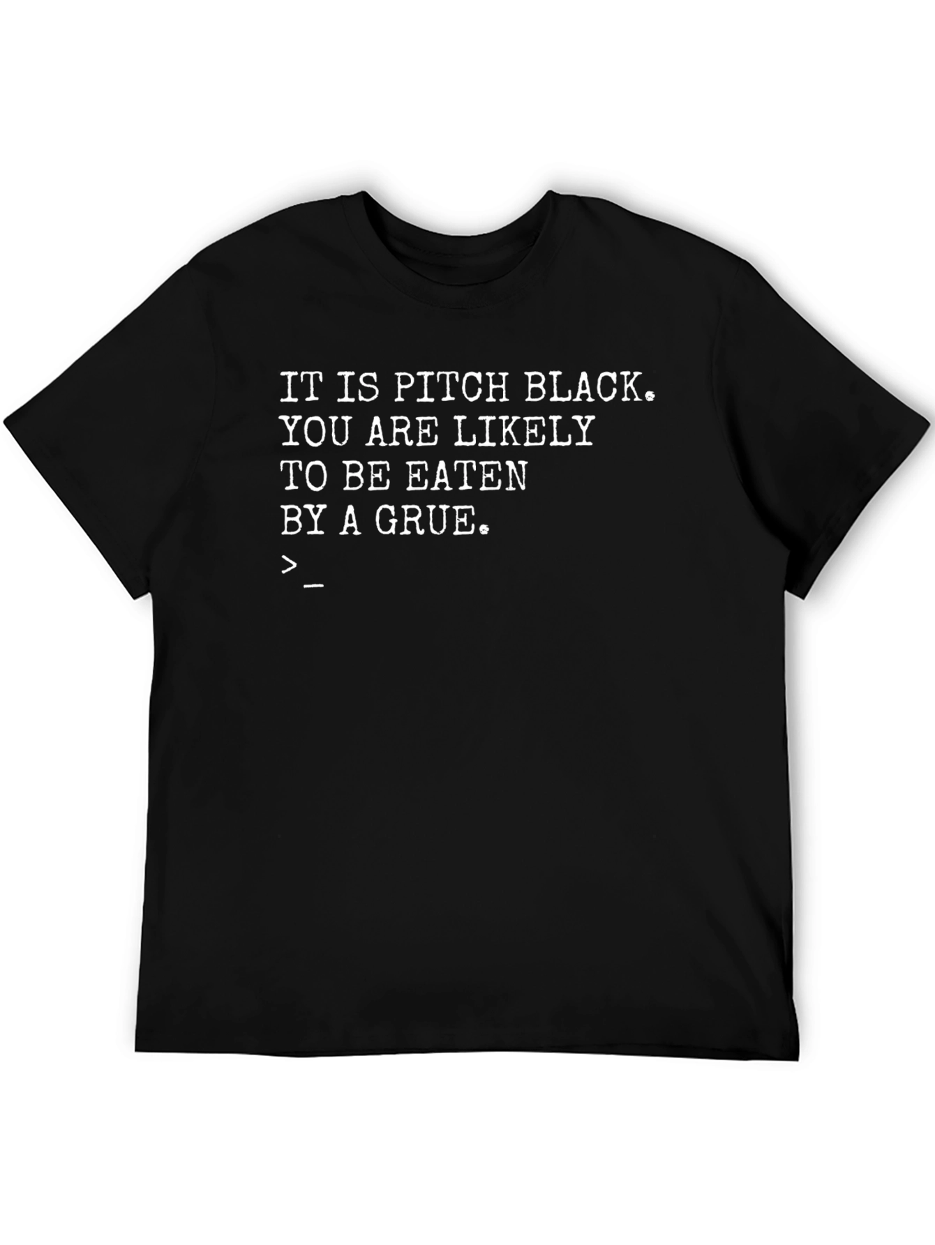 Pitch Black Grue T-Shirt - Gamer Humor Tee