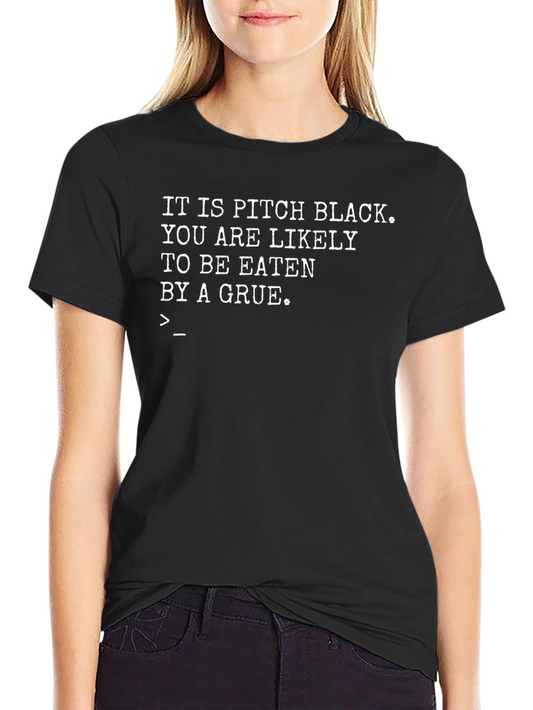 Pitch Black Grue T-Shirt - Gamer Humor Tee