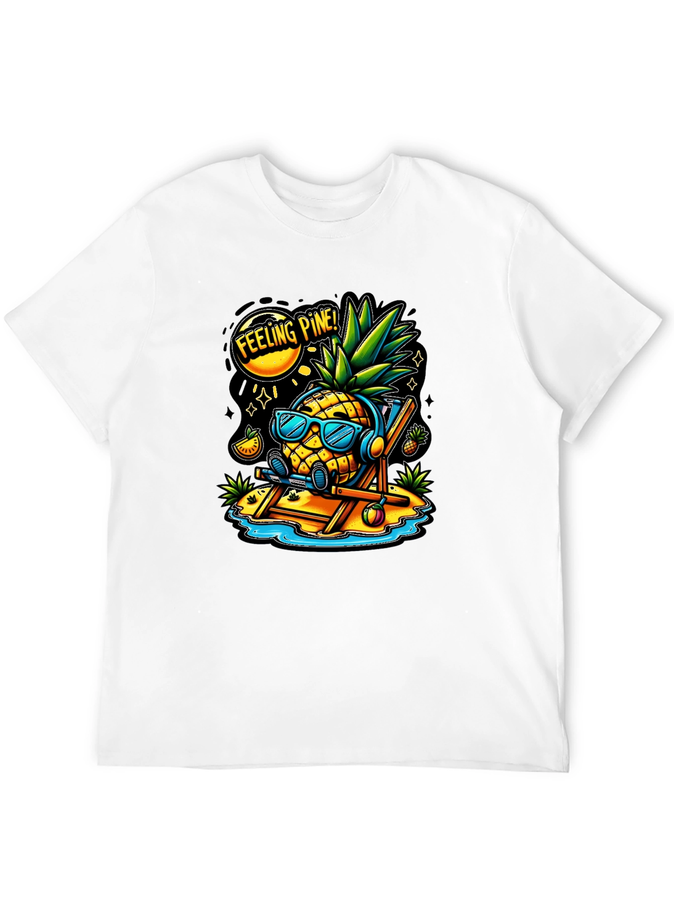 Feeling Pine Black Graphic T-Shirt