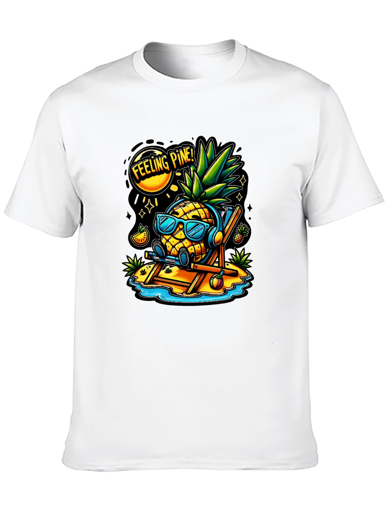 Feeling Pine Black Graphic T-Shirt