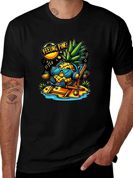 Feeling Pine Black Graphic T-Shirt