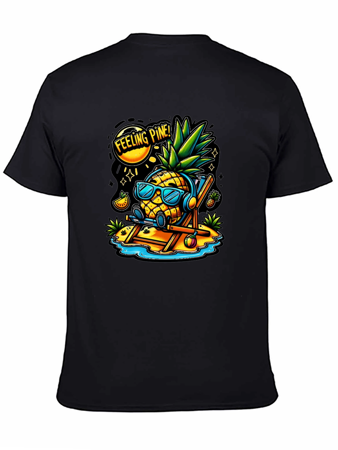 Feeling Pine Black Graphic T-Shirt