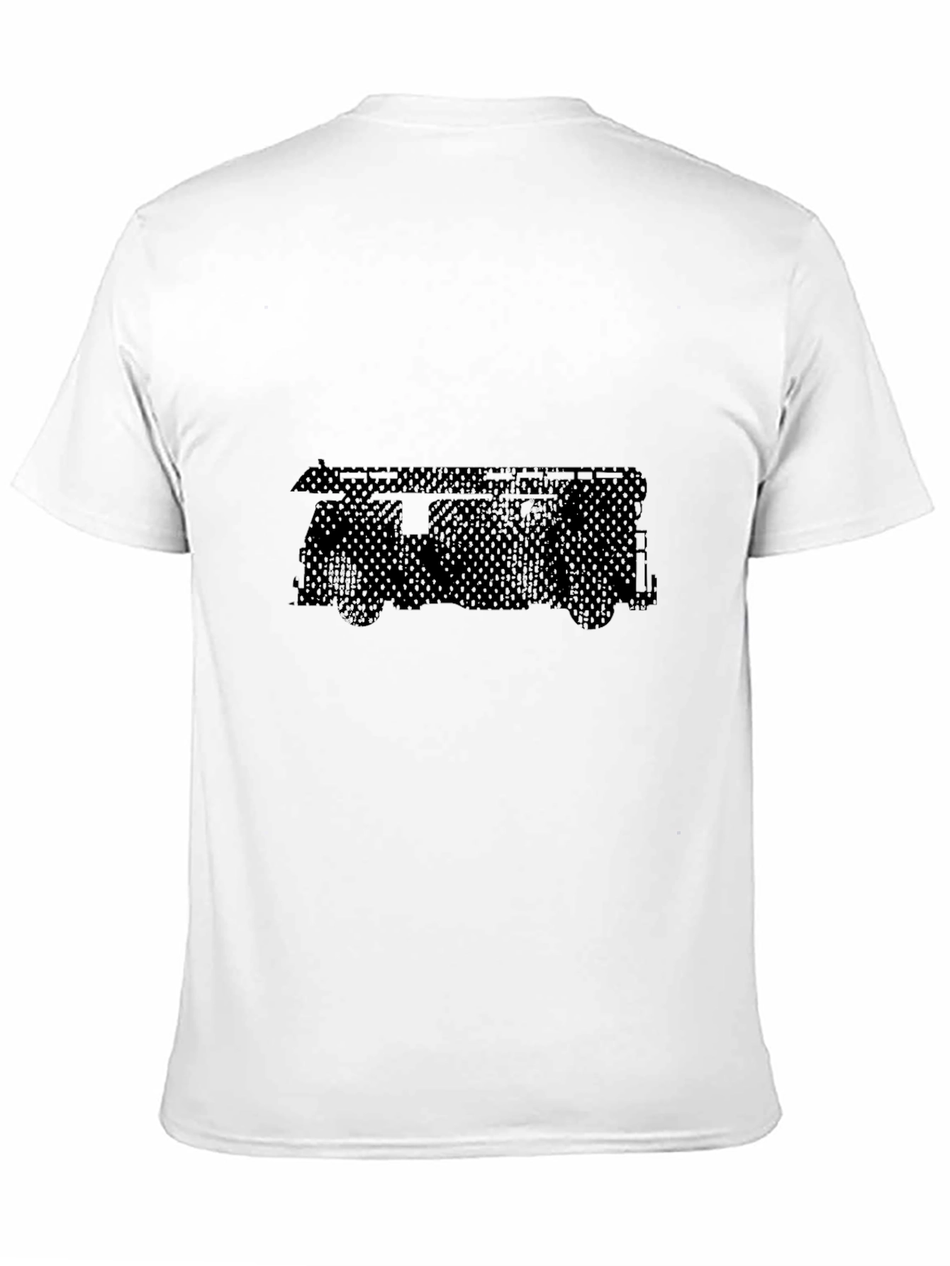Mens Black Graphic Tee - Van Design