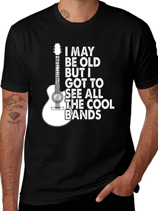Cool Bands Guitar Graphic Tee