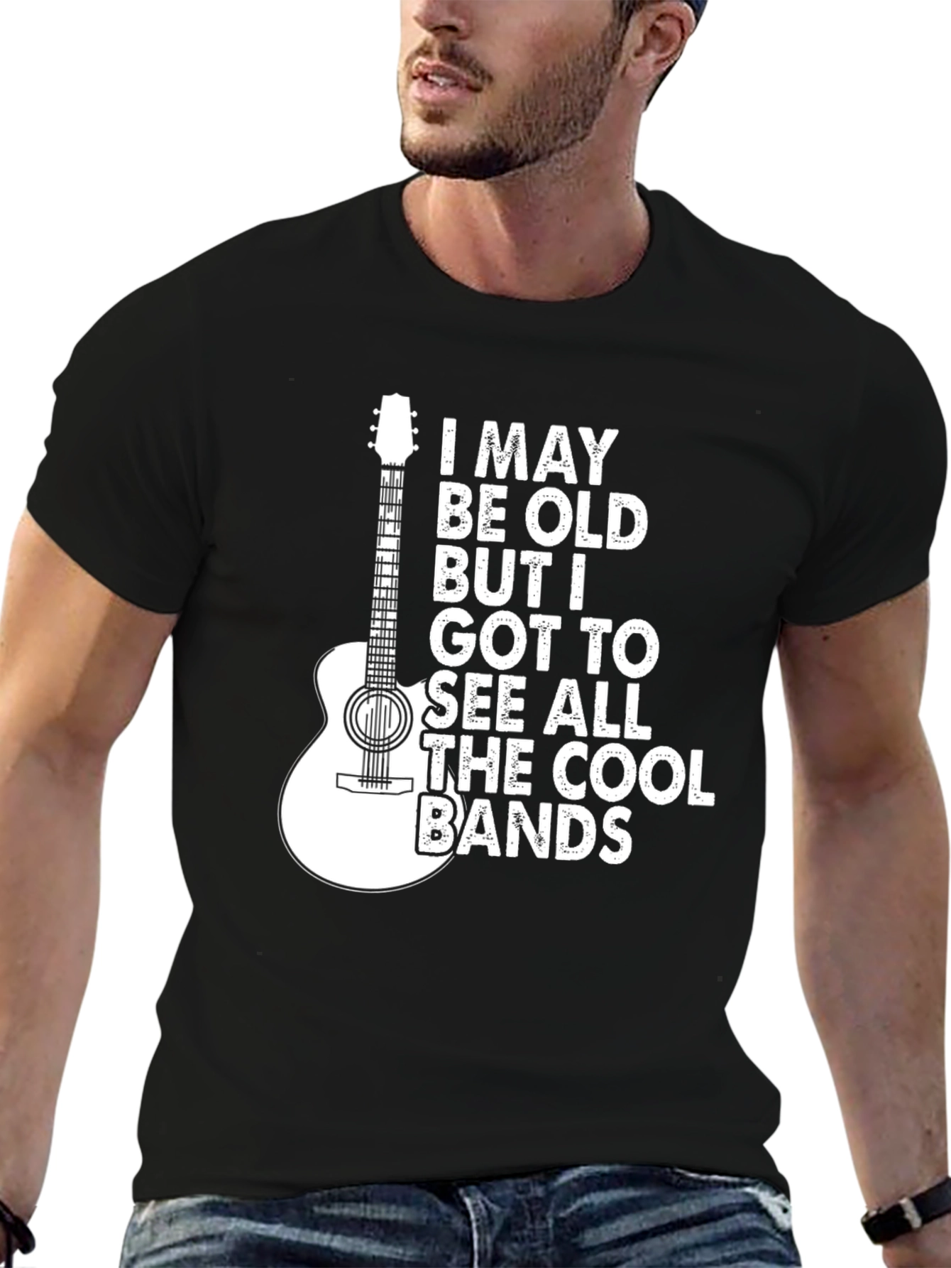 Cool Bands Guitar Graphic Tee