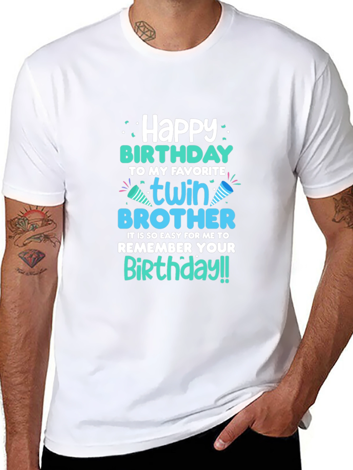 Twin Brother Birthday T-Shirt