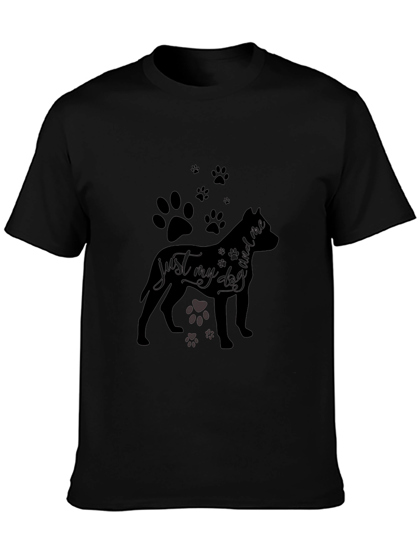 Mens Black Dog Lover T-Shirt