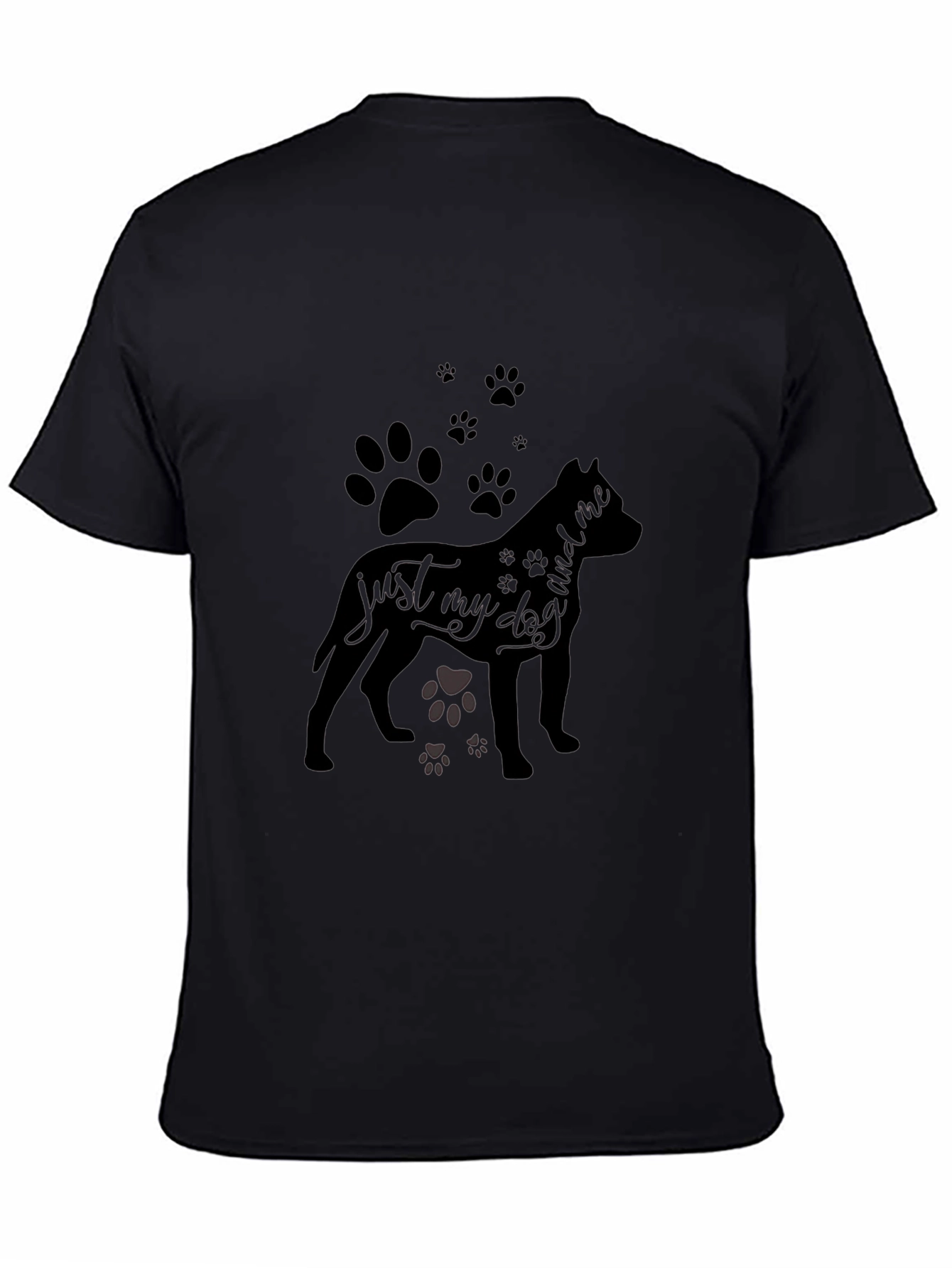 Mens Black Dog Lover T-Shirt