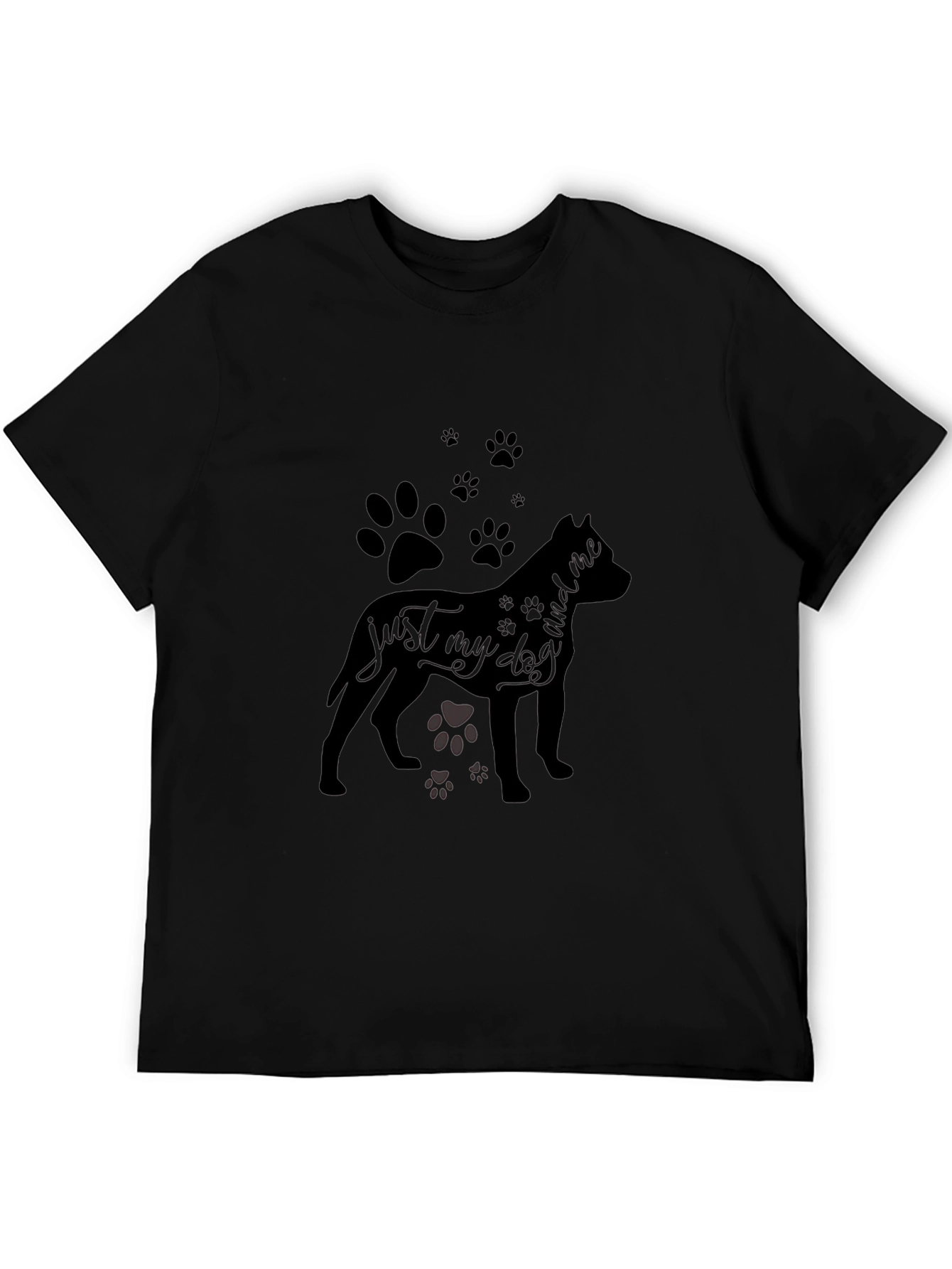Mens Black Dog Lover T-Shirt