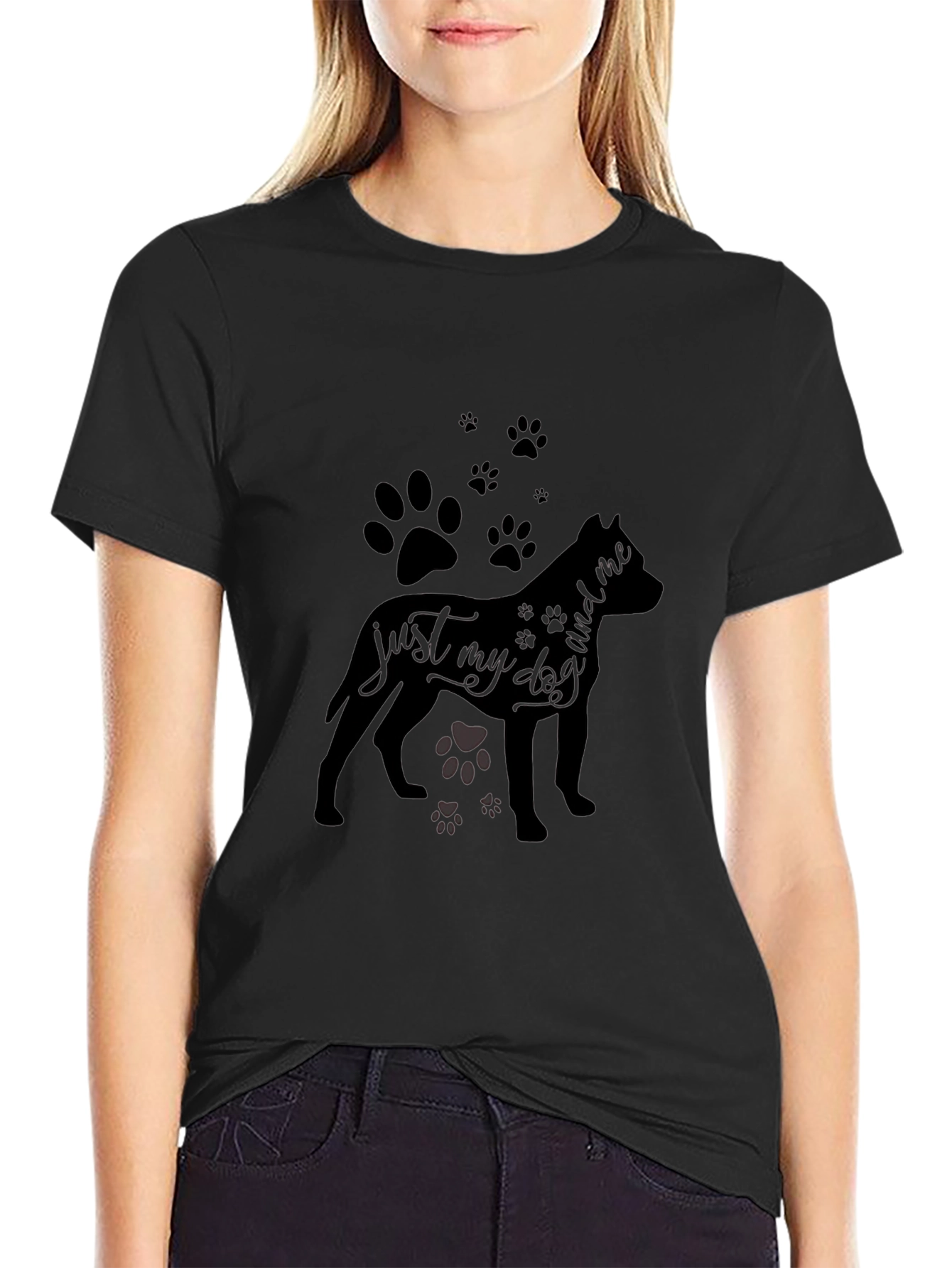 Mens Black Dog Lover T-Shirt