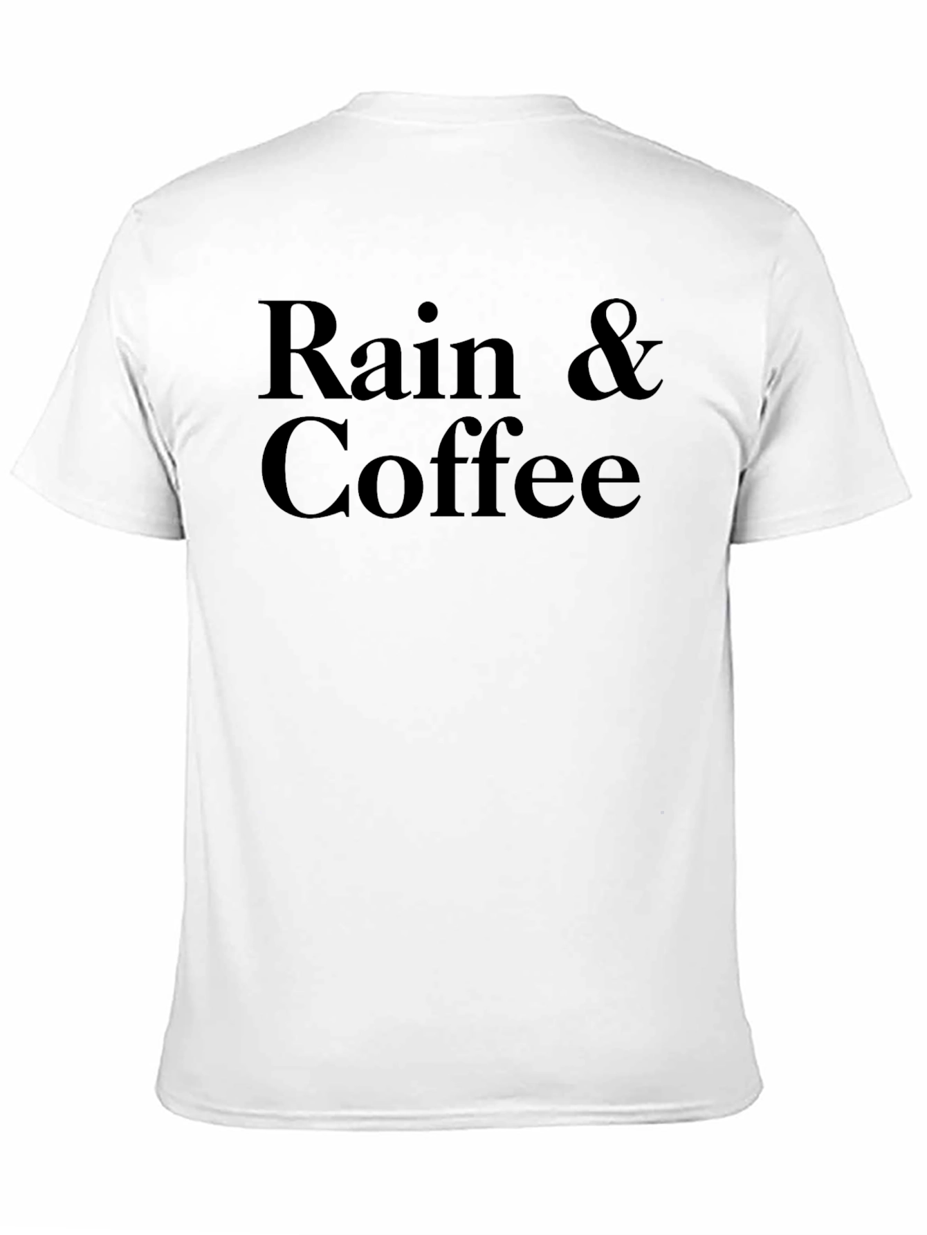 Rain & Coffee Graphic T-Shirt - Soft Cotton Blend