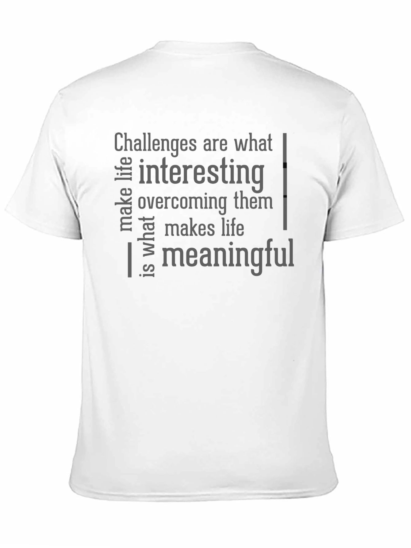Challenges T-Shirt - Interesting Meaningful Life Tee