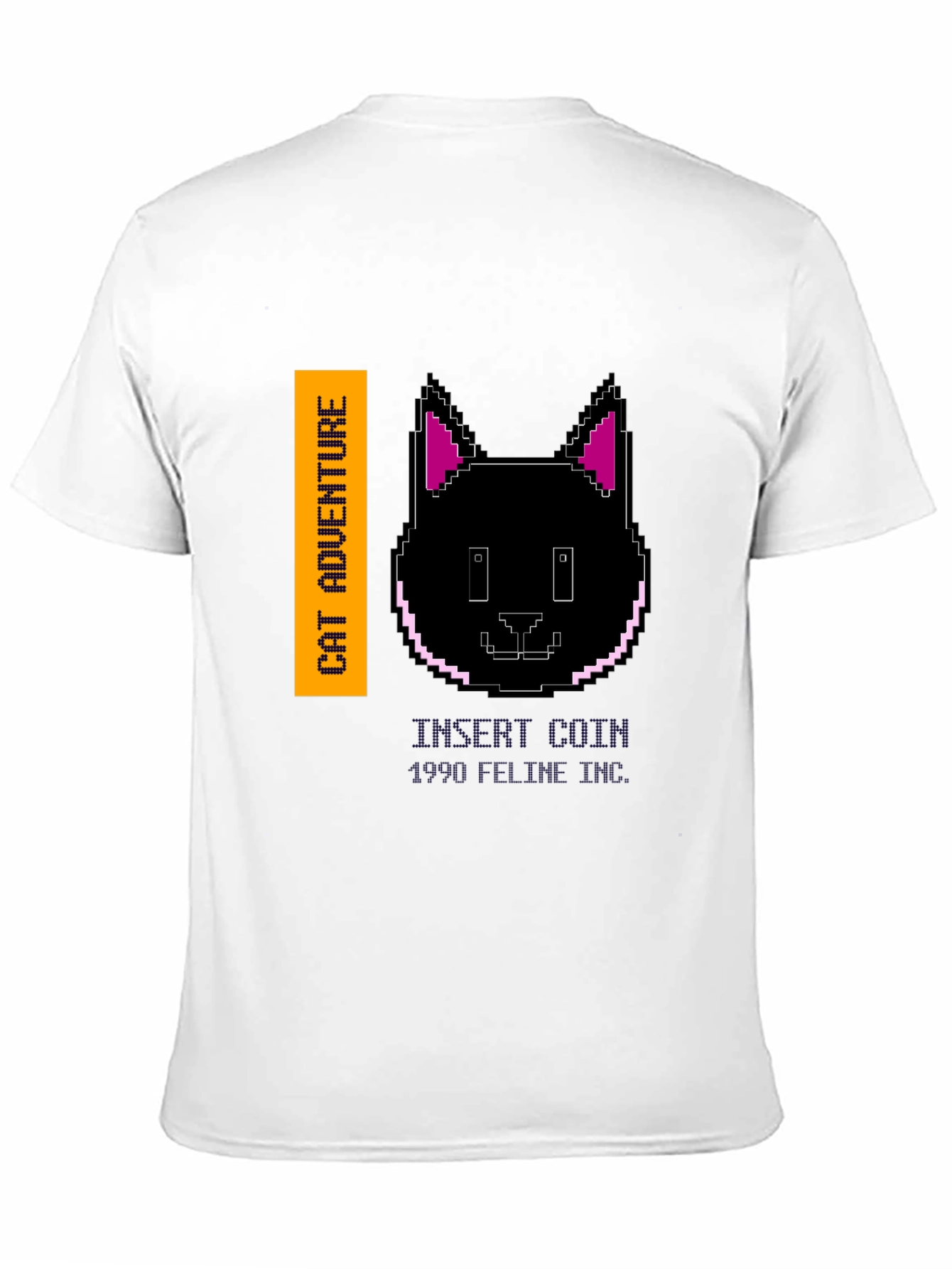 Cat Adventure Black Graphic Tee