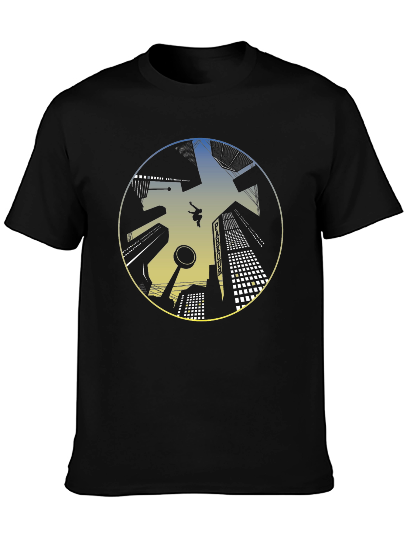 Parkour Cityscape Graphic T-Shirt