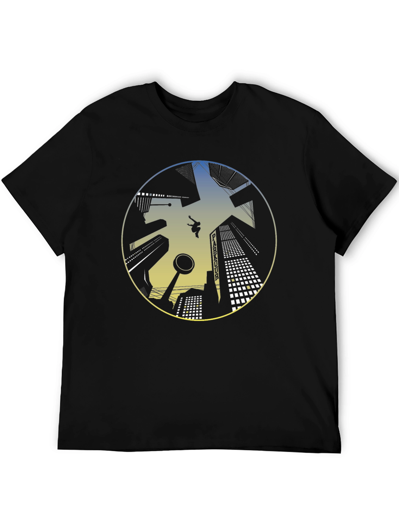 Parkour Cityscape Graphic T-Shirt