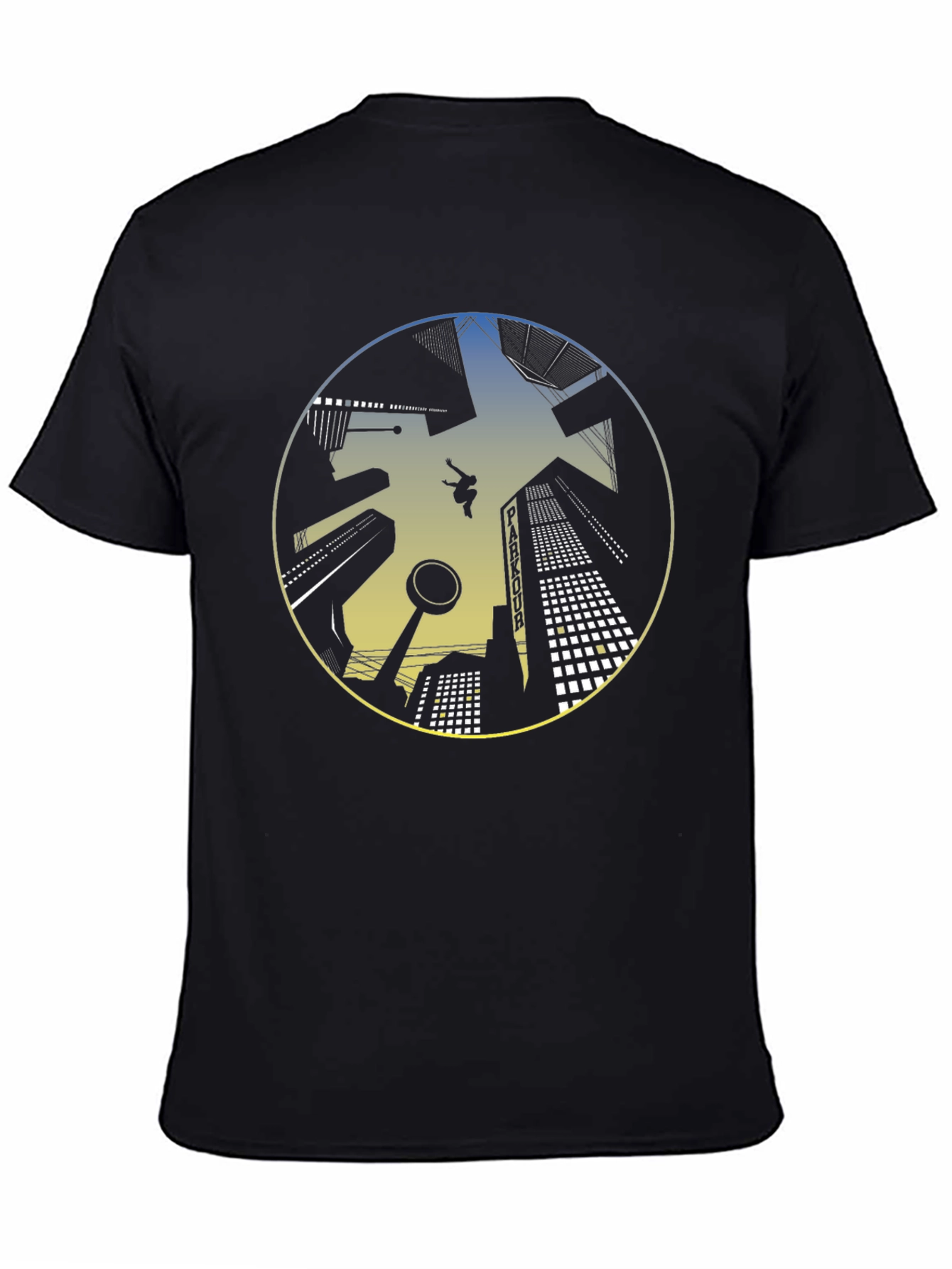 Parkour Cityscape Graphic T-Shirt